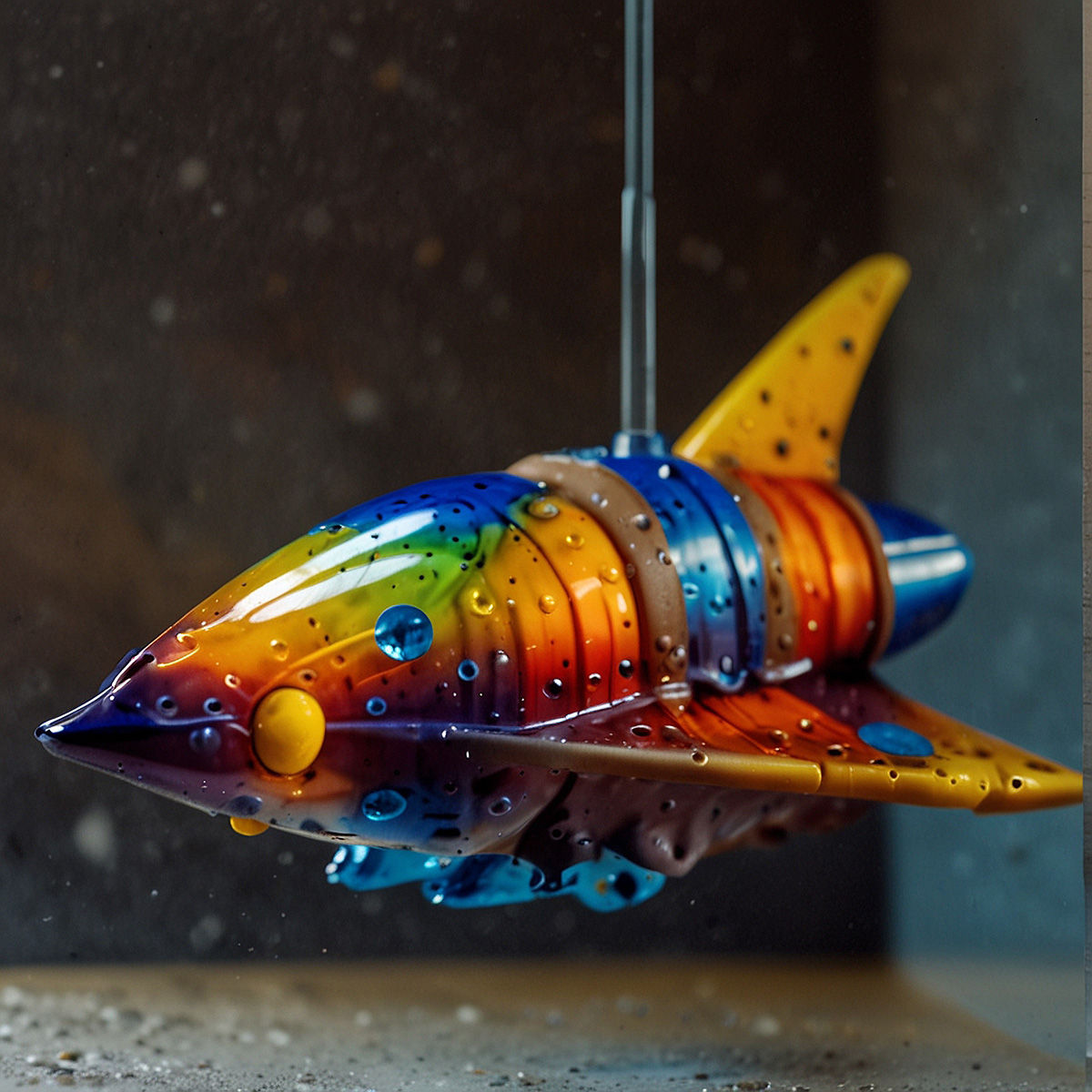 Plastic Rainbow Spaceship