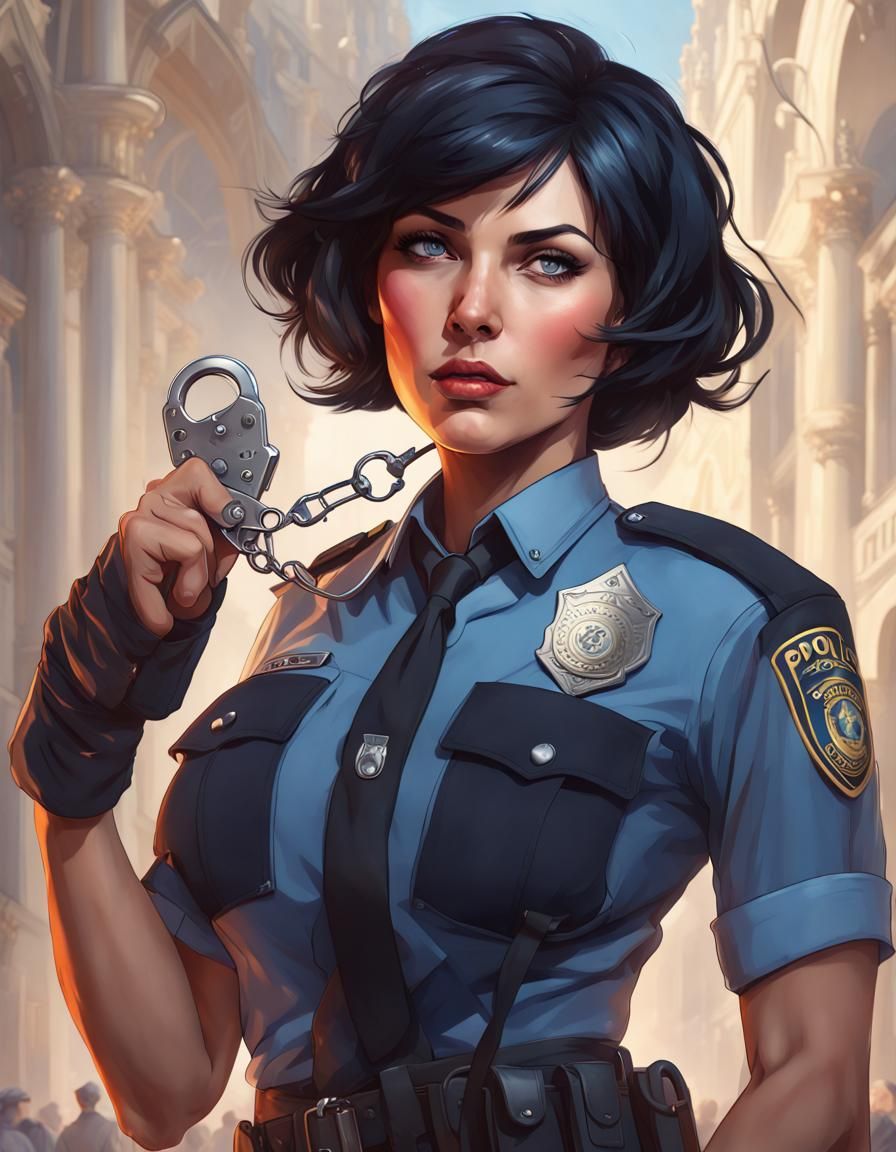 Policewoman - Ai Generated Artwork - Nightcafe Creator