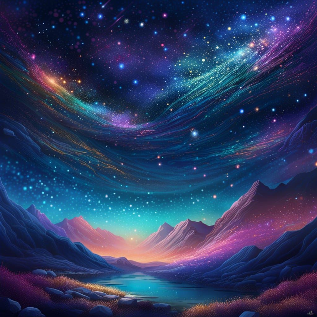 Glittering landscape #5