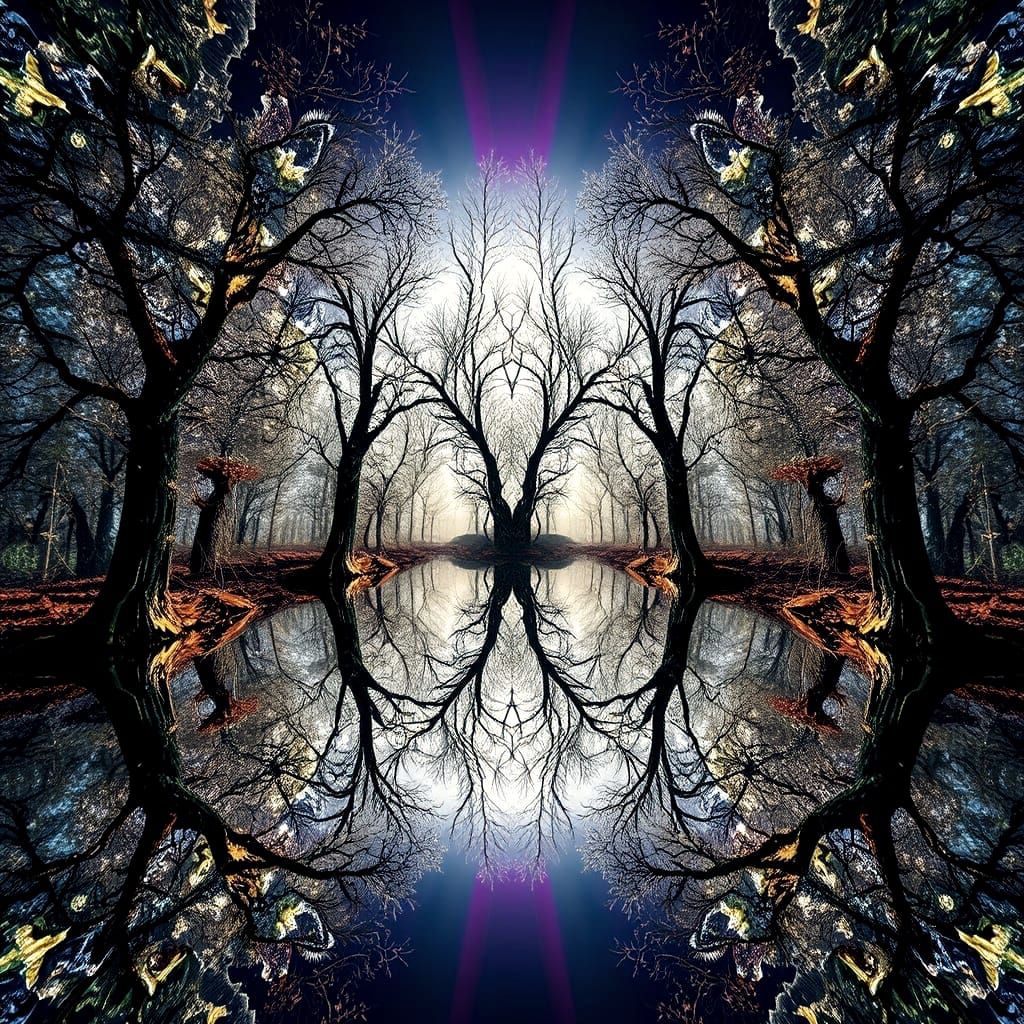 A Surreal Forest   by @michaeldrew