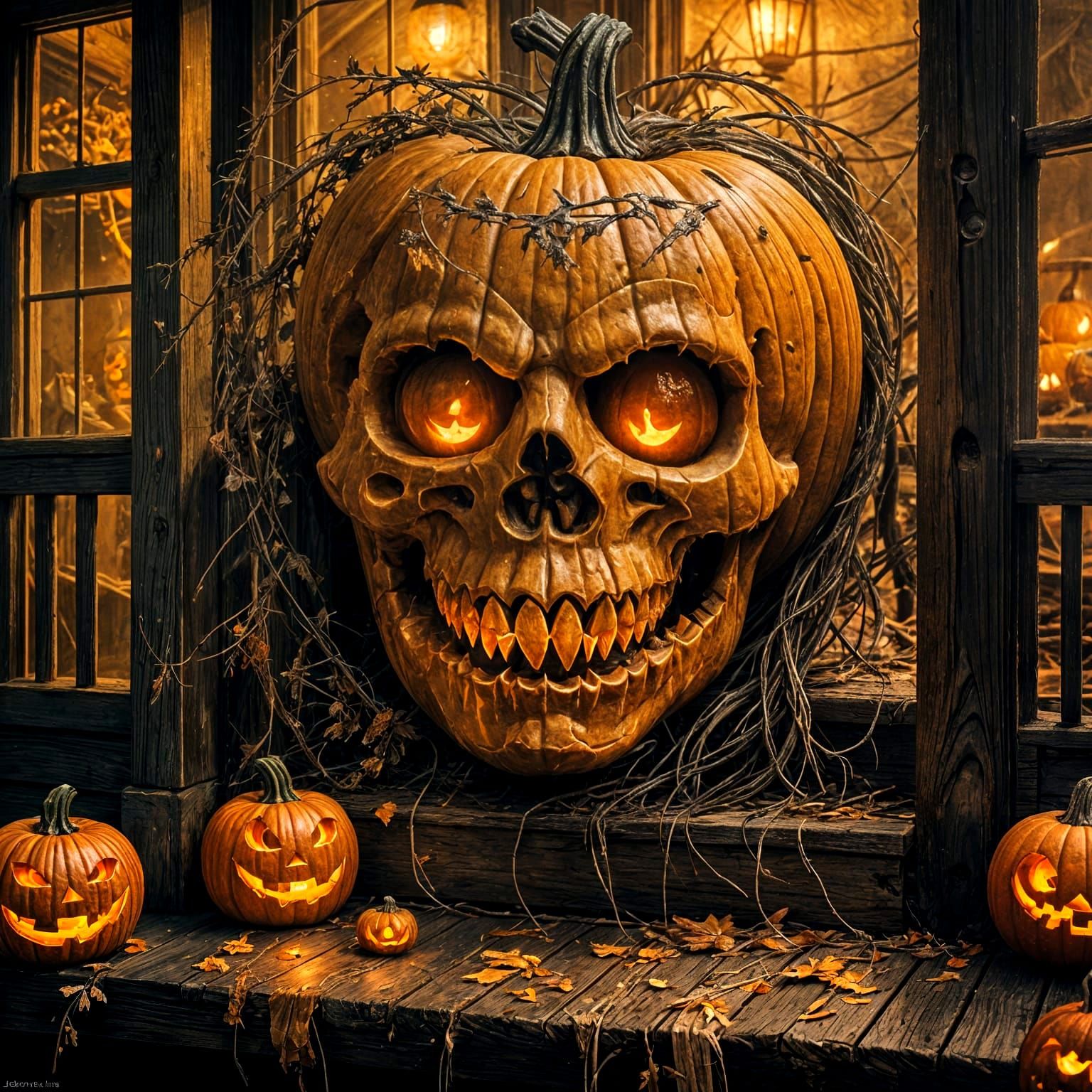 Halloween! The Jack-o-lantern lives!  by @Vic Williams