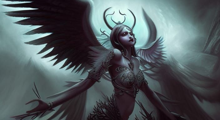 Fallen Angel Magic The Gathering art - AI Generated Artwork - NightCafe ...