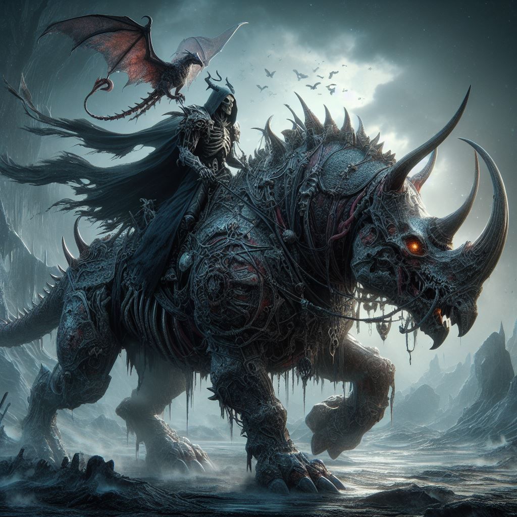 Necromancer on his mighty steed