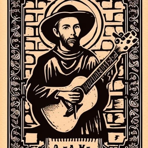 Hank Williams. Saint Francis of Assisi. Stigmata. Guitar. Wa...