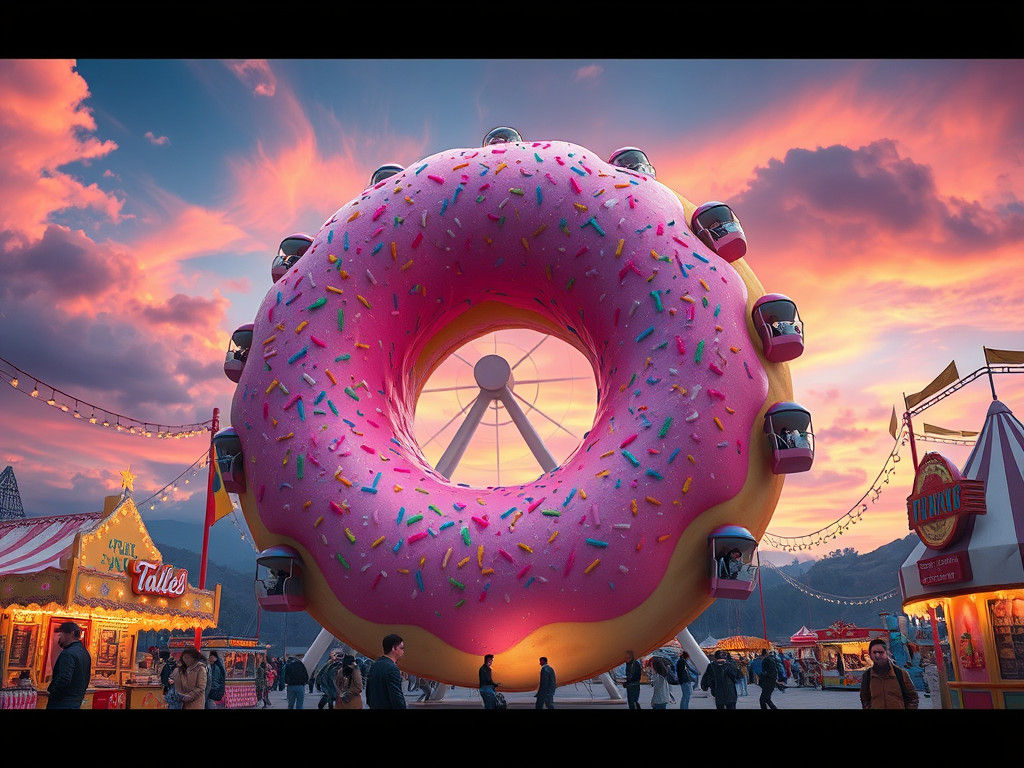 ferris wheel donut  by @Mas Fajar