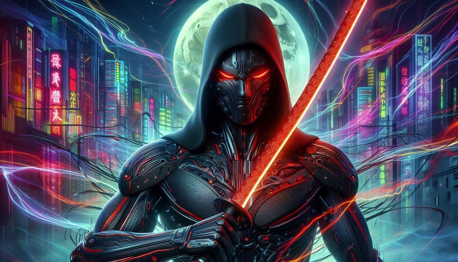 Red Cybernetic Ninja Doujinki