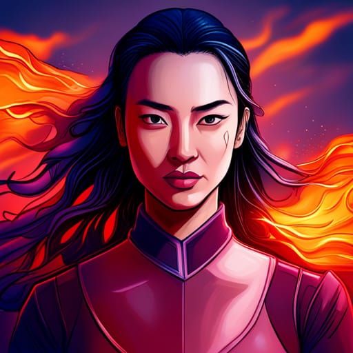 Flame Warrior - AI Generated Artwork - NightCafe Creator