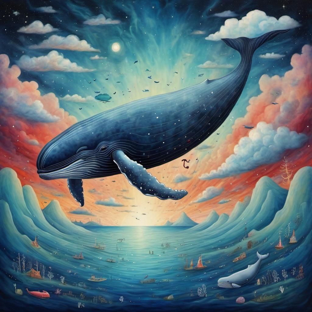 Whale Jump - AI Generated Artwork - NightCafe Creator