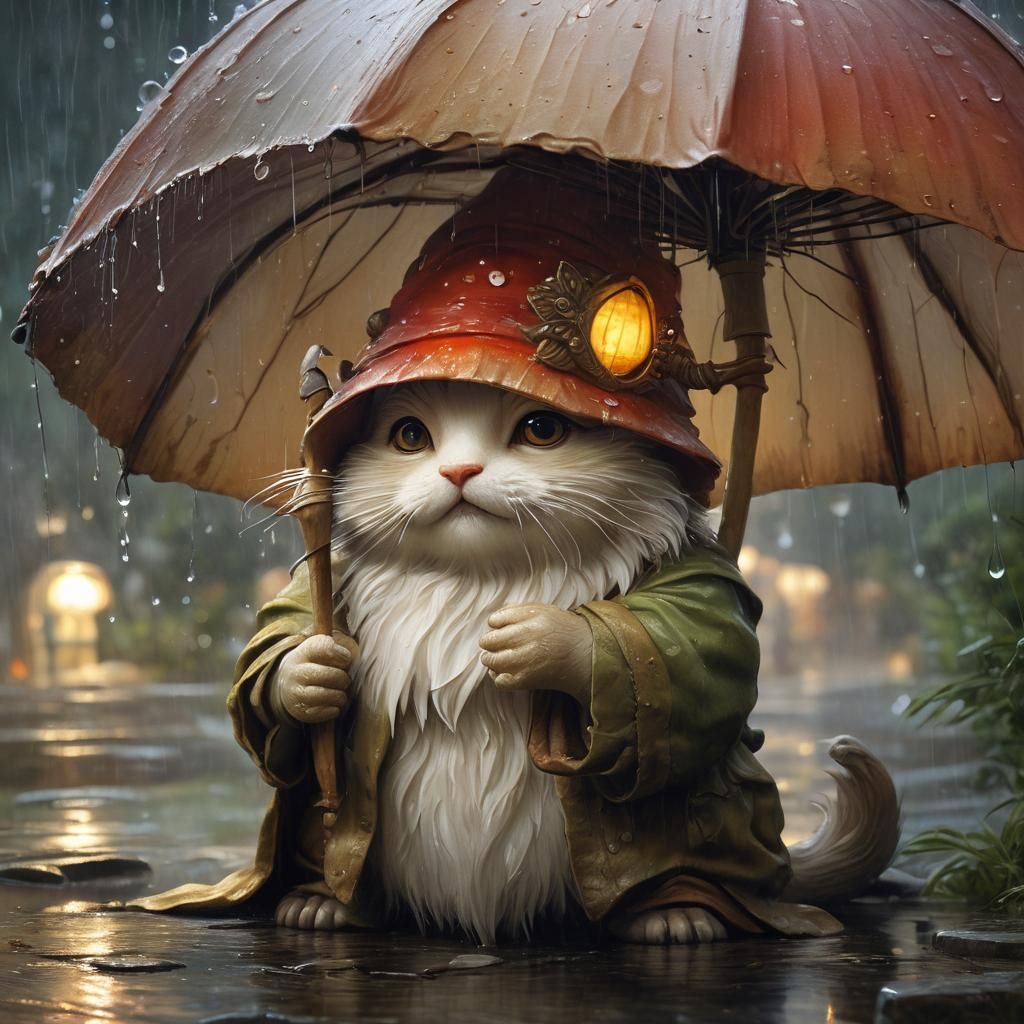 Kitty-Cat Gnome  by @jeanne