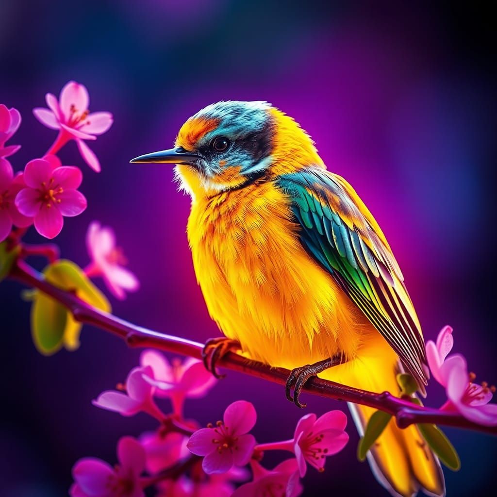 Flor-escent bird   by @St_Moses