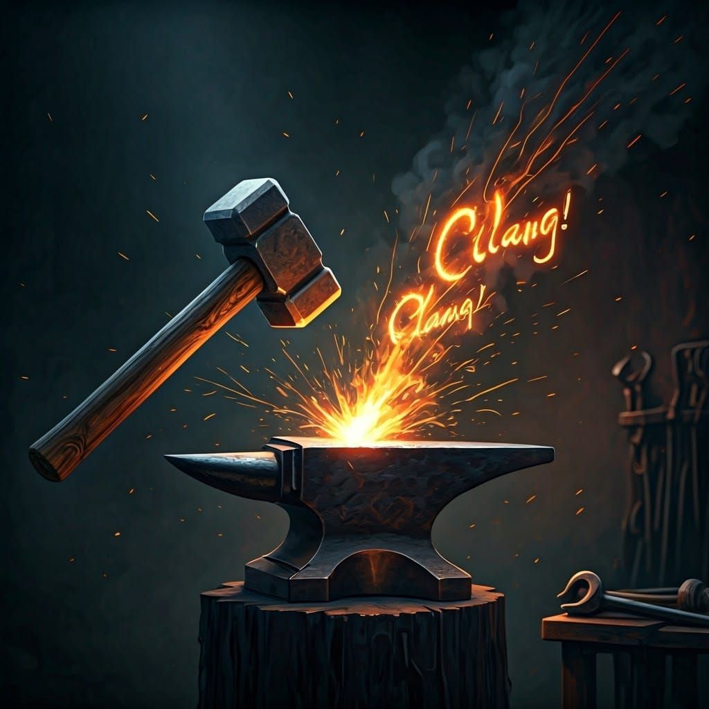 Onomatopoeia (Hammer)  by @Alfred Stephens