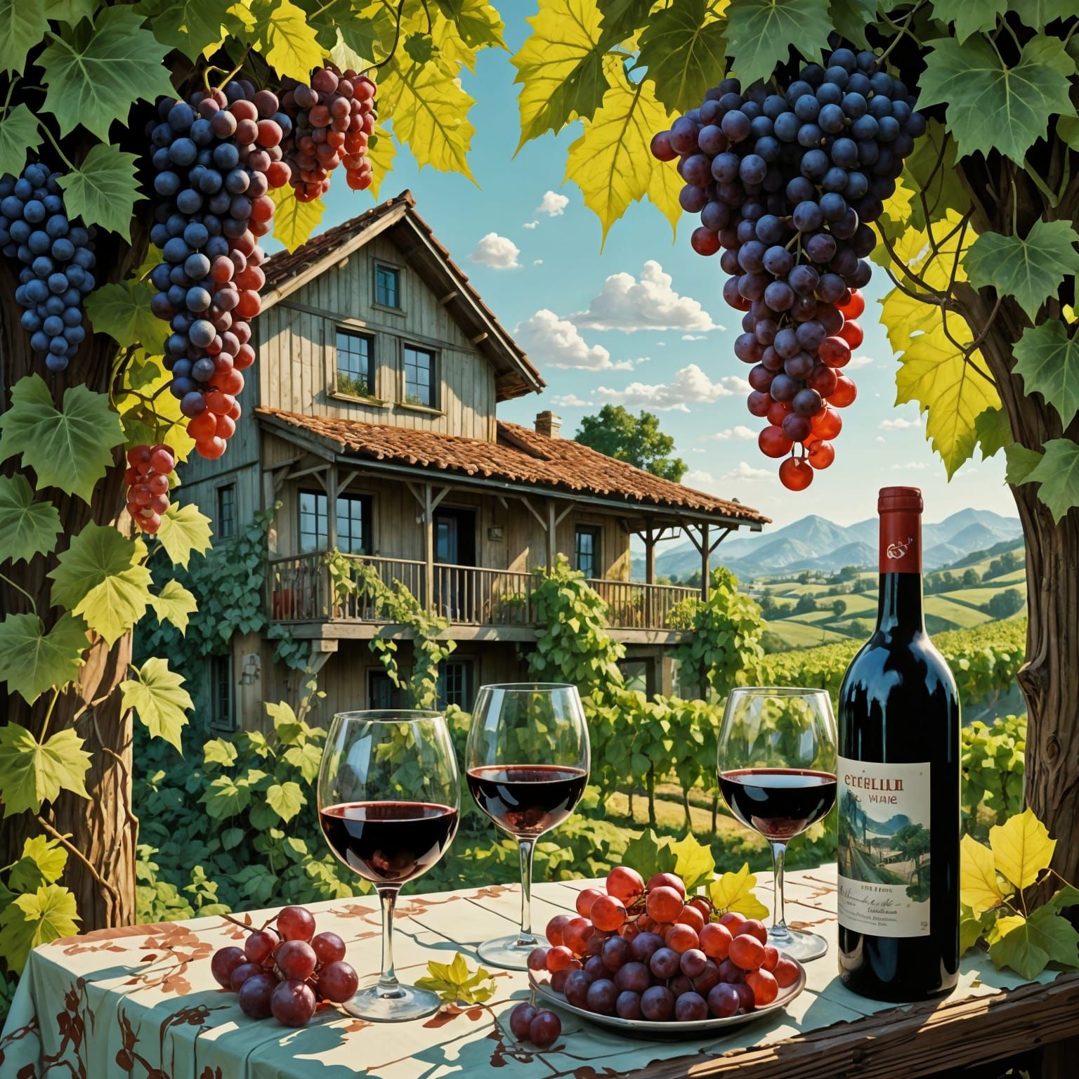 Red wine tasting at the vineyard  by @Jokavld