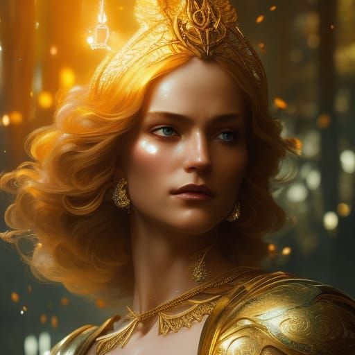 Enchantress Portrait with Dragonfly Necklace