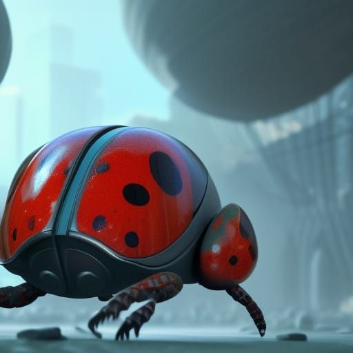 A Giant Ladybug - AI Generated Artwork - NightCafe Creator