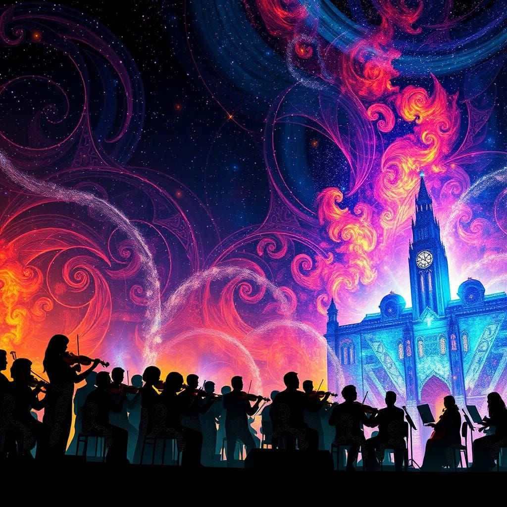 Music Takes Us Beyond Space and Time  by @Looney Lynn