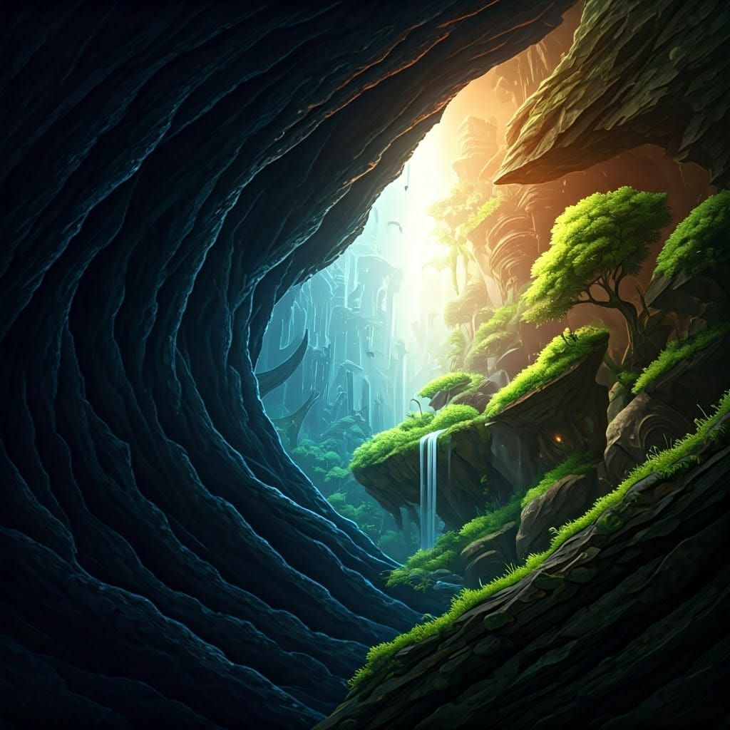 Worlds Divided: A Fantasy Concept Art Masterpiece