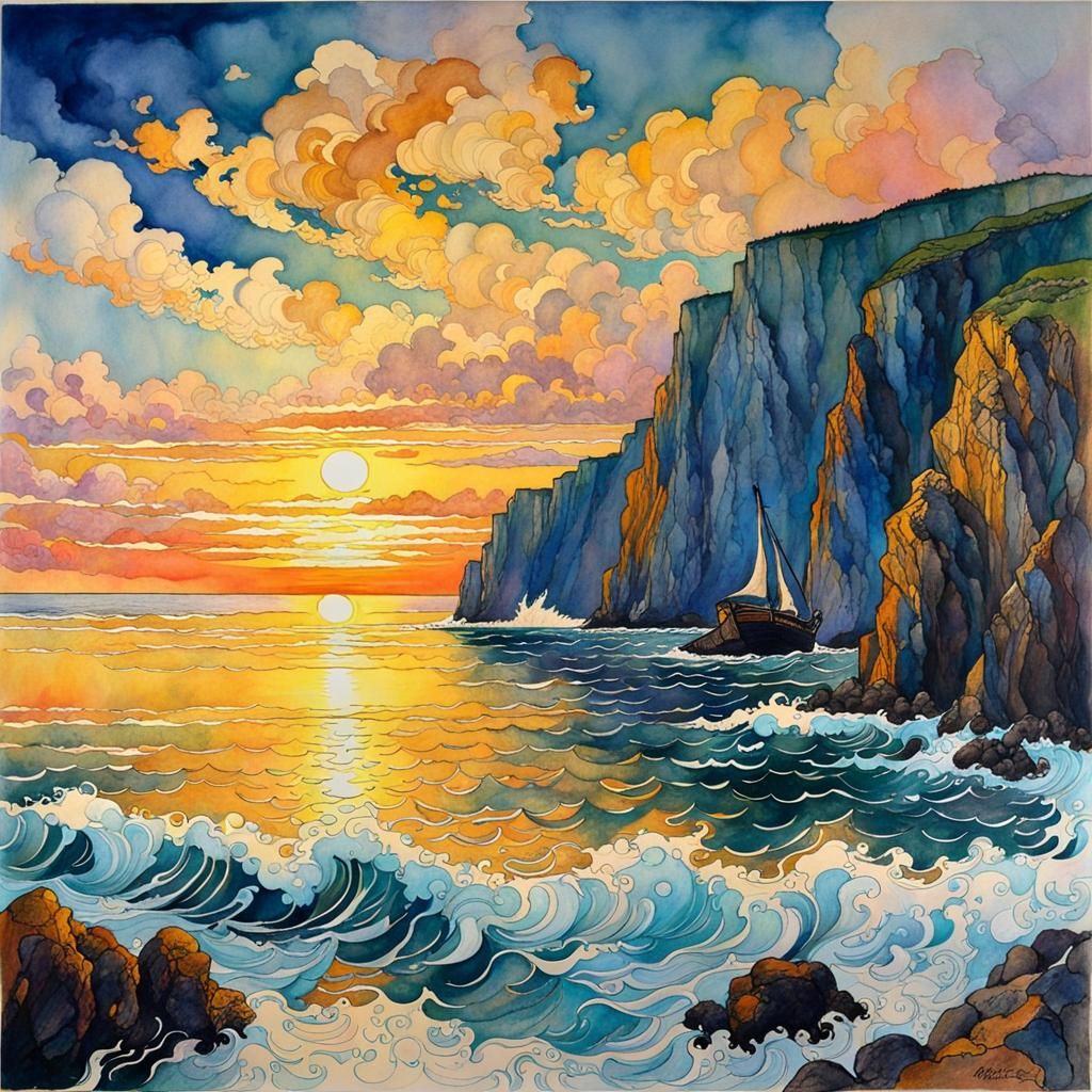 rocky coast line  by @Paulo