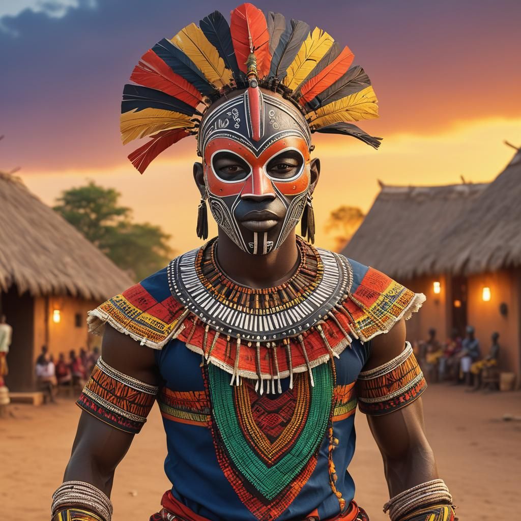 Beautiful tribal mask