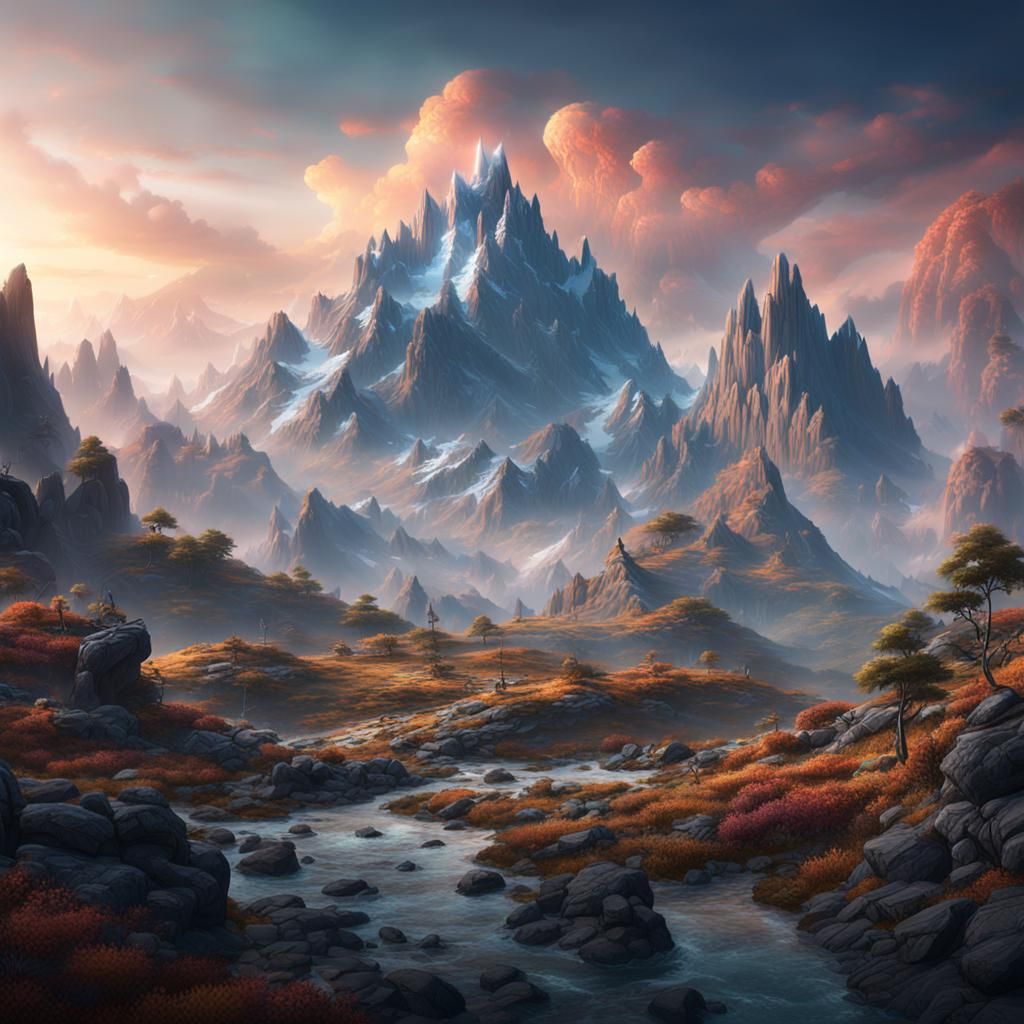Cool mountain scenery