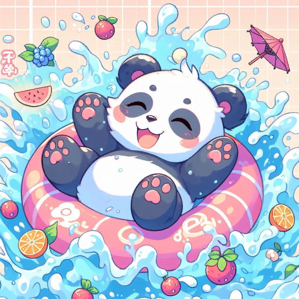 Splashtastic Panda 🐼🏊‍♂️