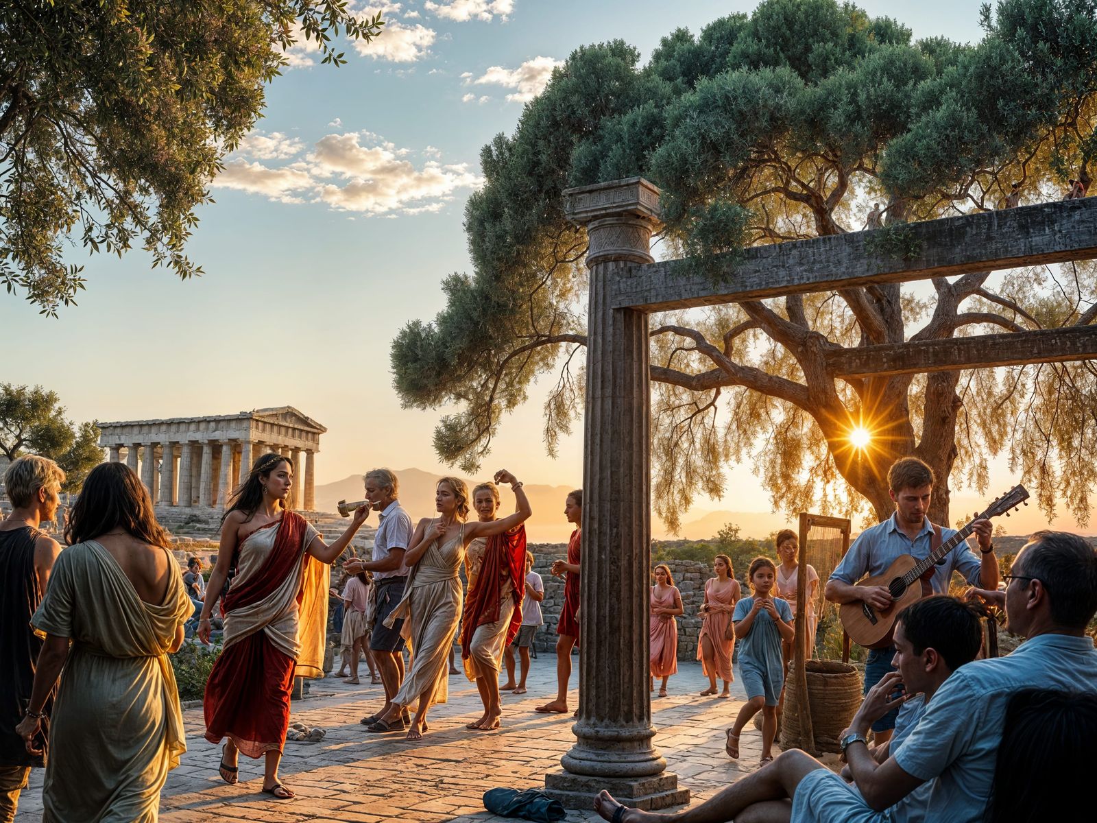 It was a long summer evening in ancient Greece