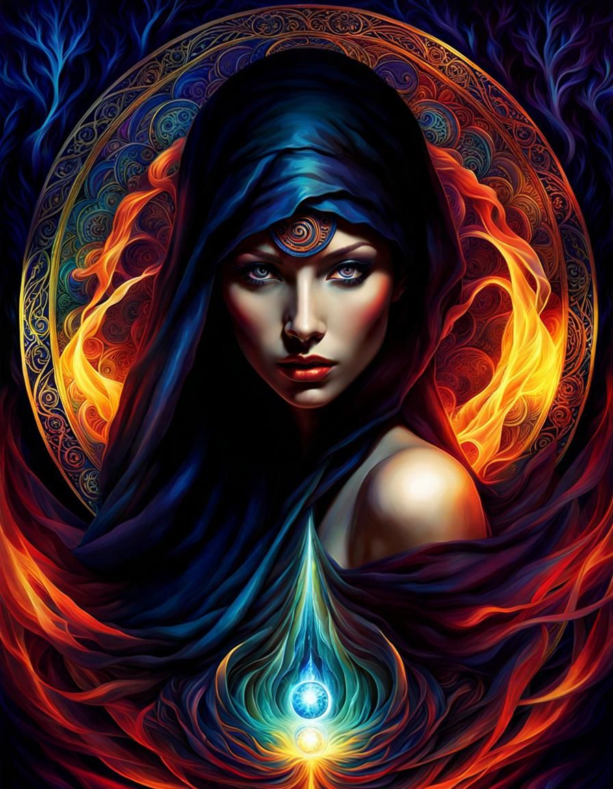 Mysterious Woman - AI Generated Artwork - NightCafe Creator