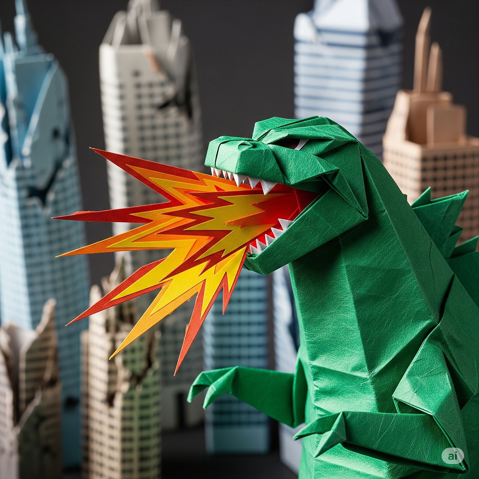 Origami godzilla