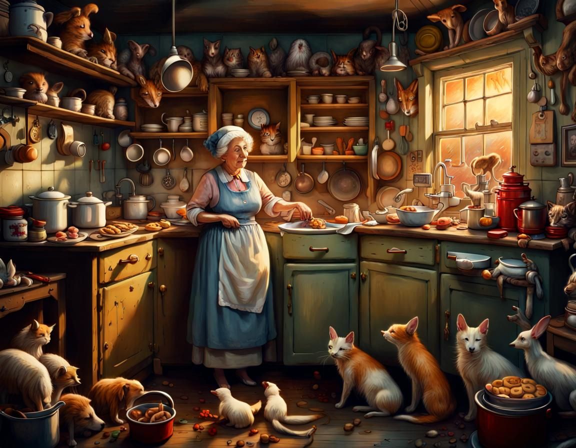 Old Mother Hubbard Went to the Cupboard  by @Fella Spears