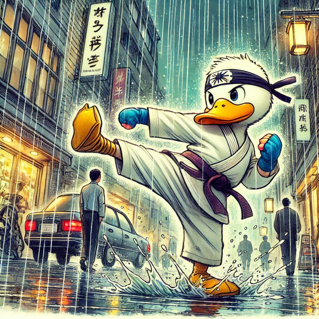 Donald Duck, the Karate Quack in Tokyo