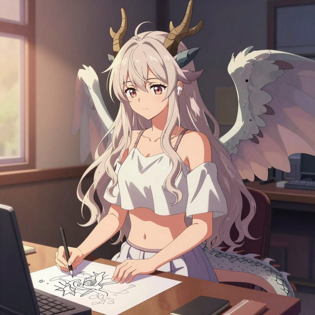 Dragon girl  by @IceCreamDragonGirl