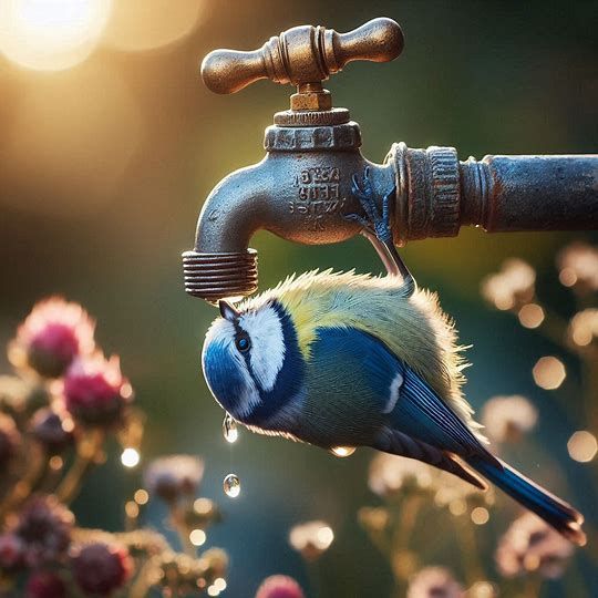 Bluetit Bird  by @Art3mi5