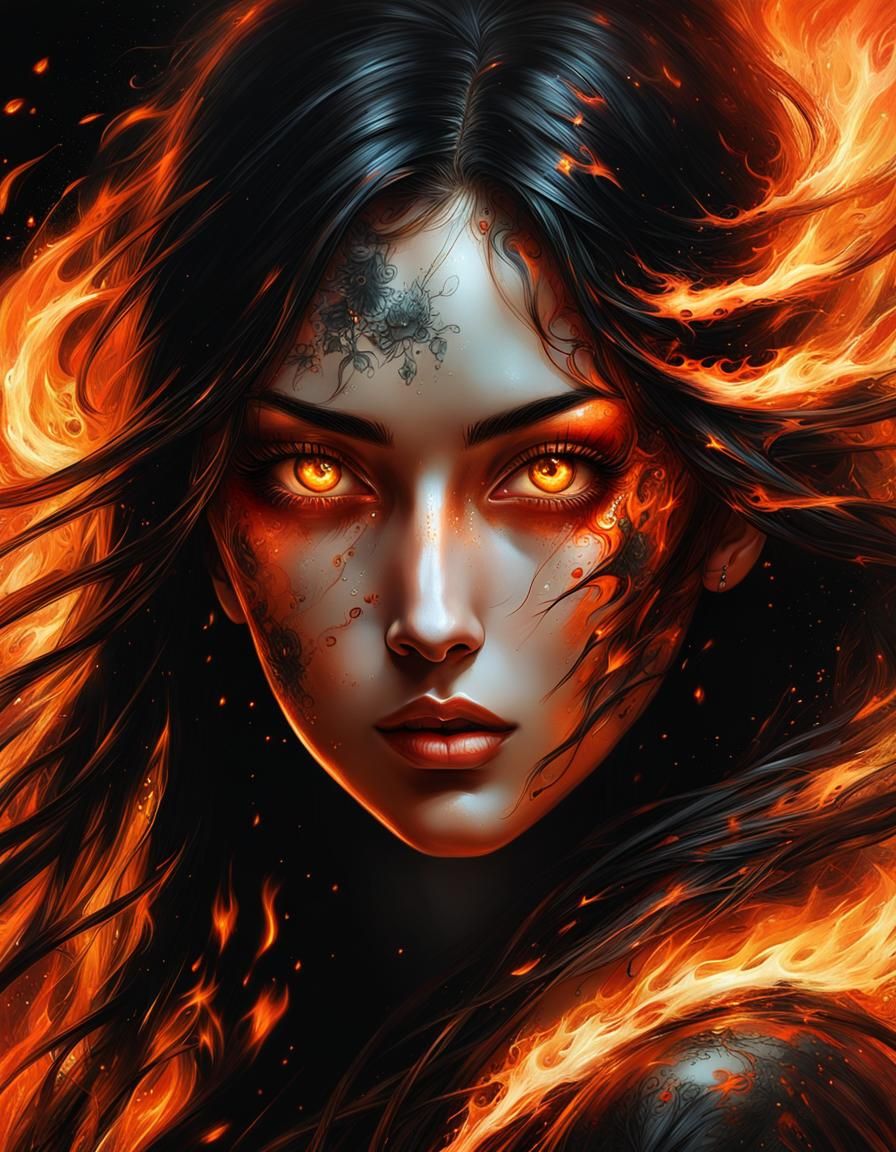 Flames - AI Generated Artwork - NightCafe Creator