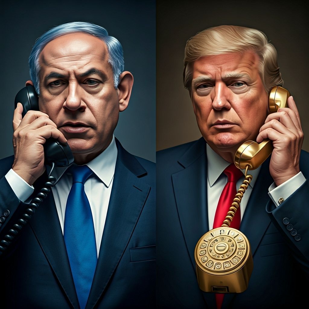 Netanyahu and Trump in Dramatic Political Discourse