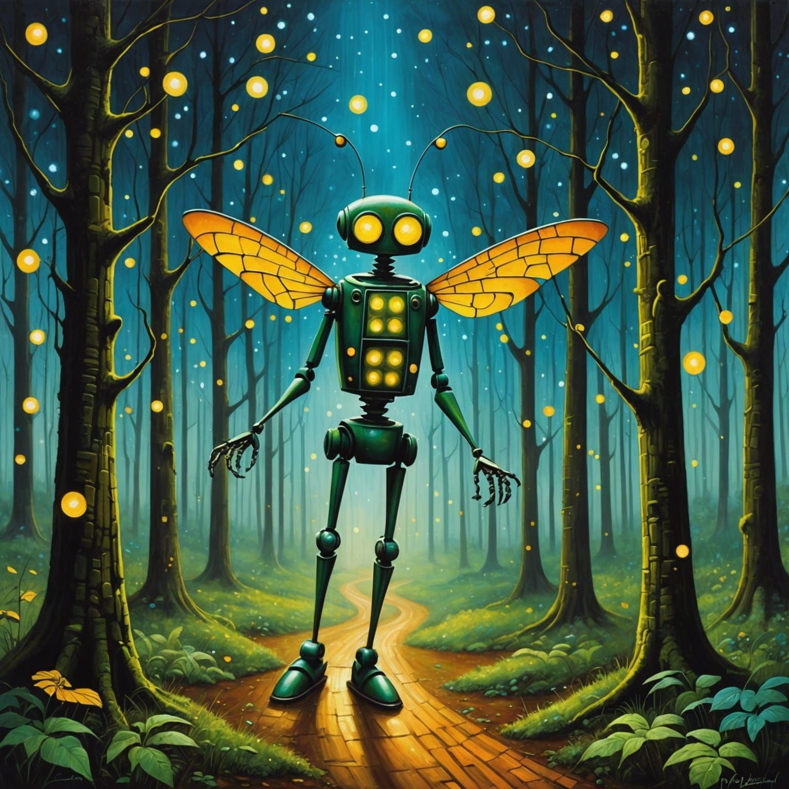 Robot and the Fireflies 3