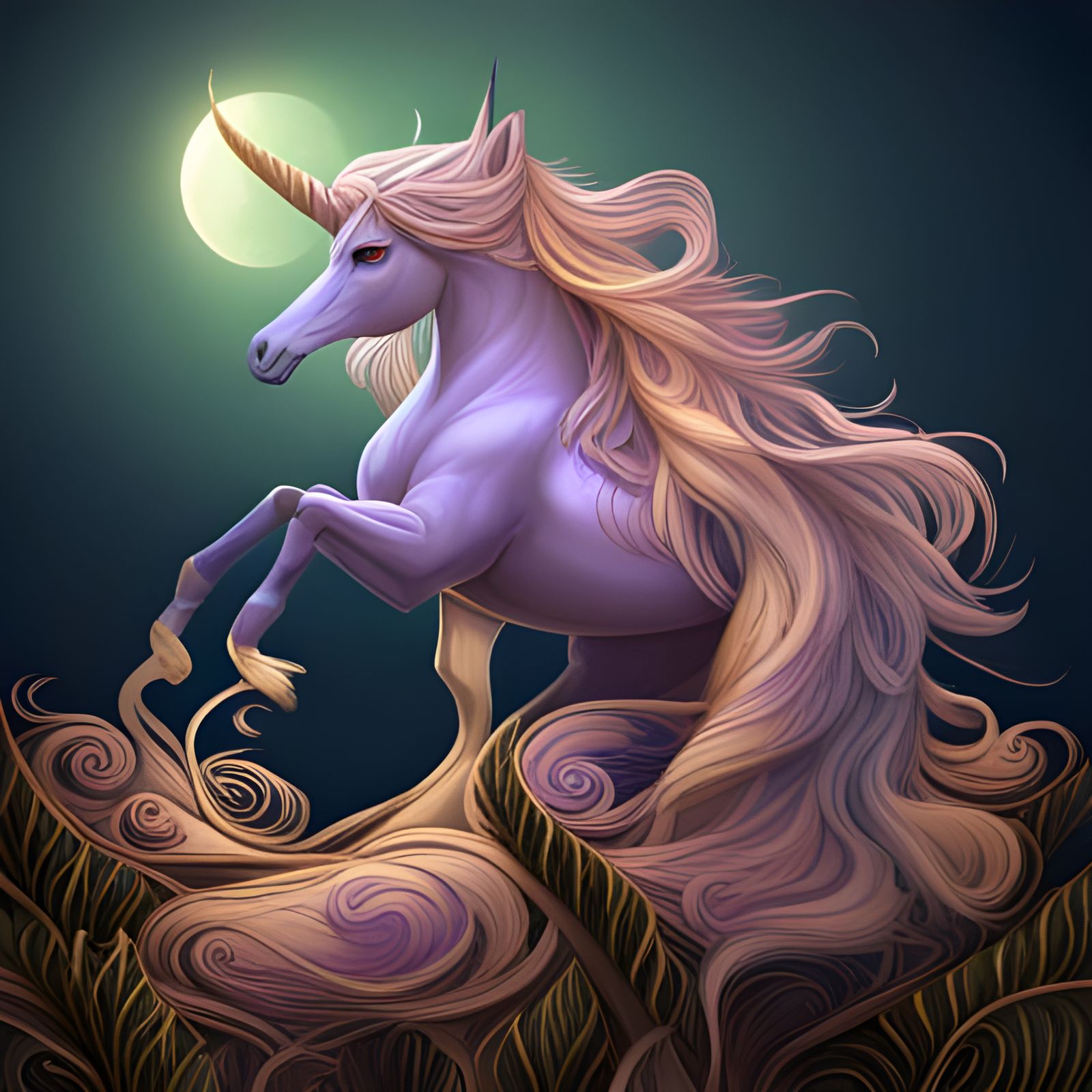 The goddess unicorn - AI Generated Artwork - NightCafe Creator