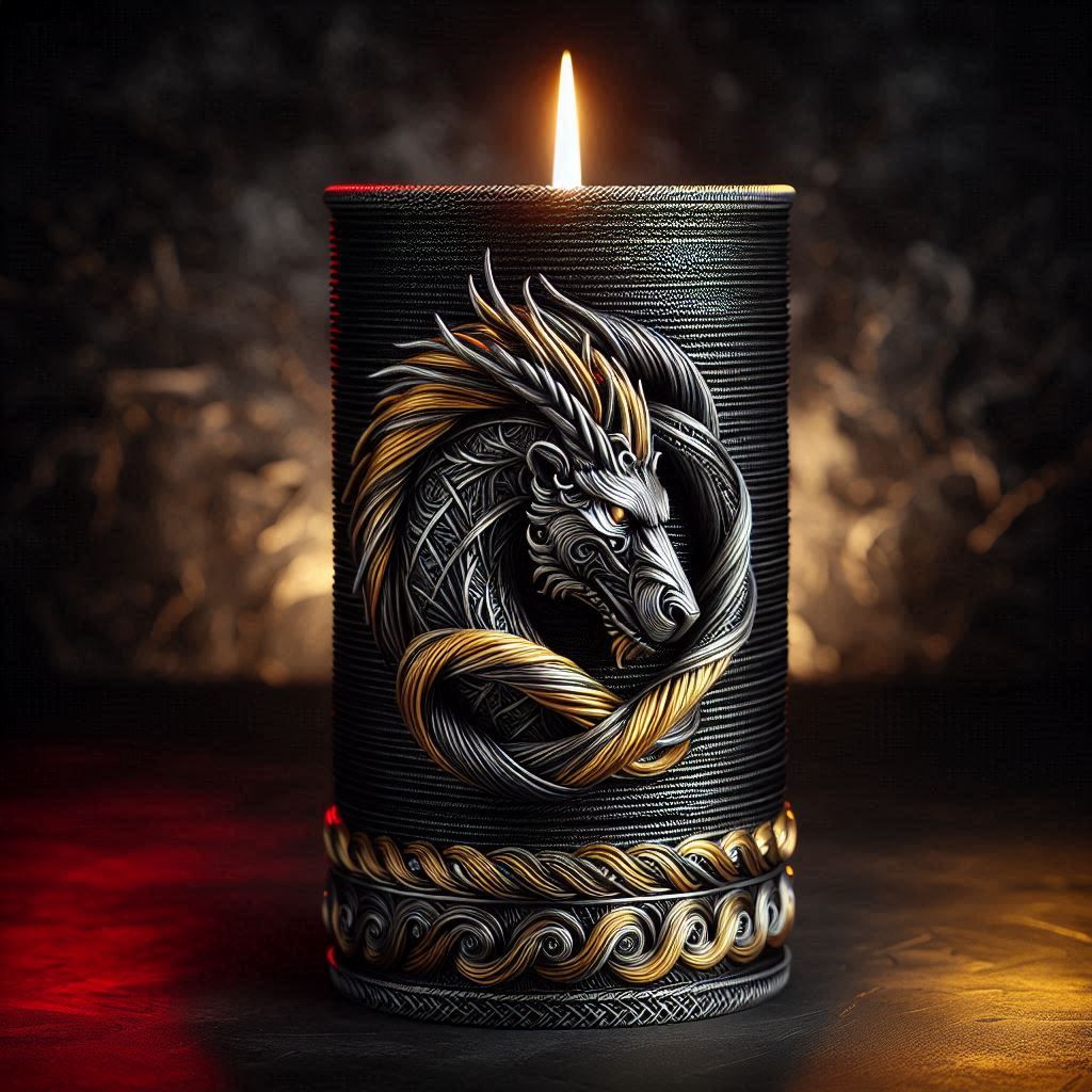 Hand Crafter Candle 3d Cerberus 2