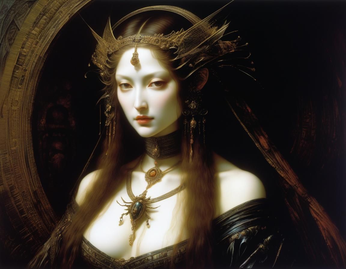 Masterful Artists Blend Styles in Complex Drawing