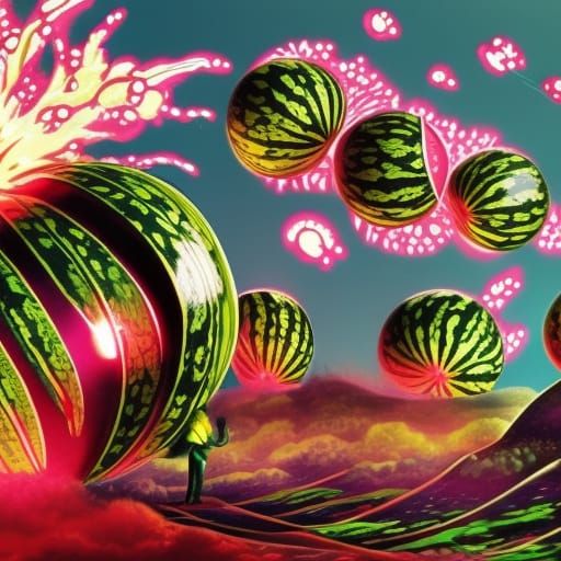 It's Raining Exploding Watermelons