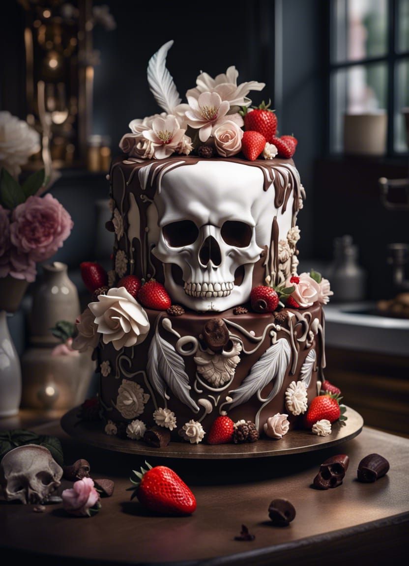 Black and white chocolate cake  by @Rion November