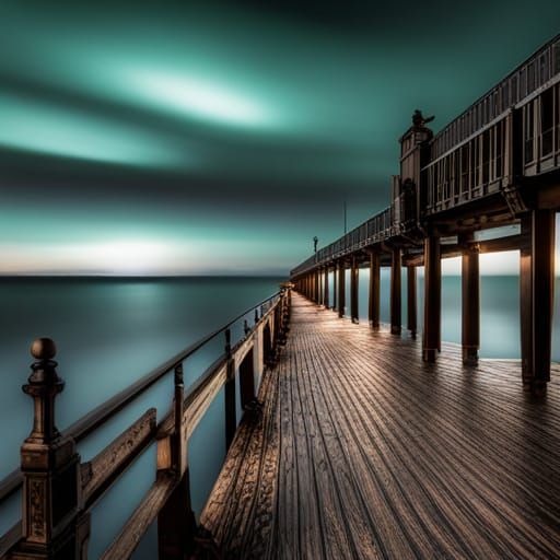 Innsmouth pier at night