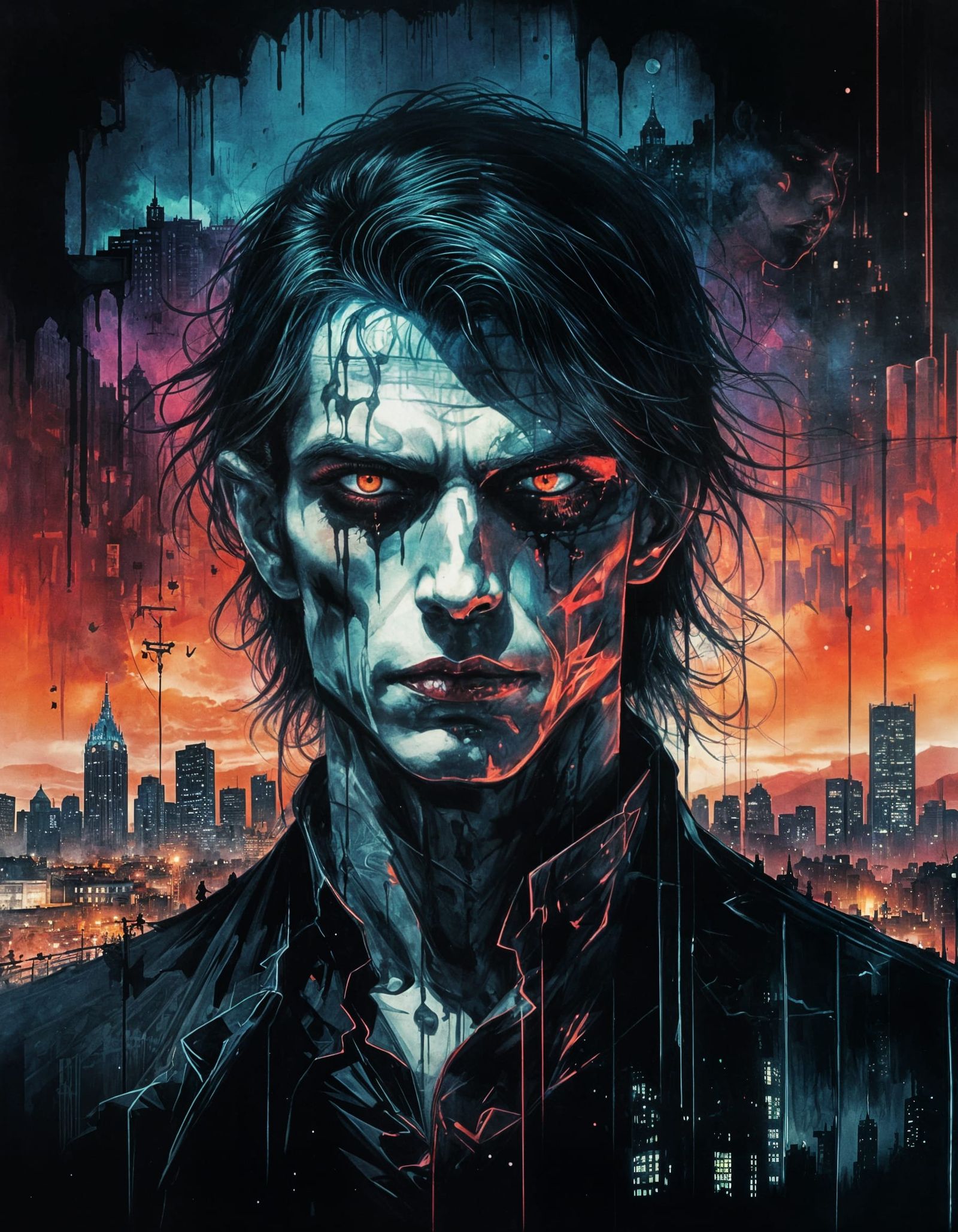 Vampire ruling the city  by @Gothic Vampire Poetry