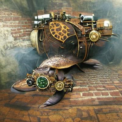 Steampunk turtle