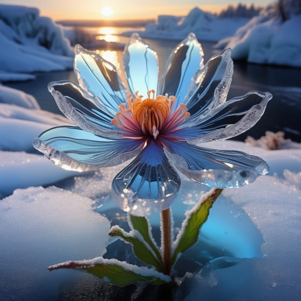 Frozen Bloom  by @Twiggles