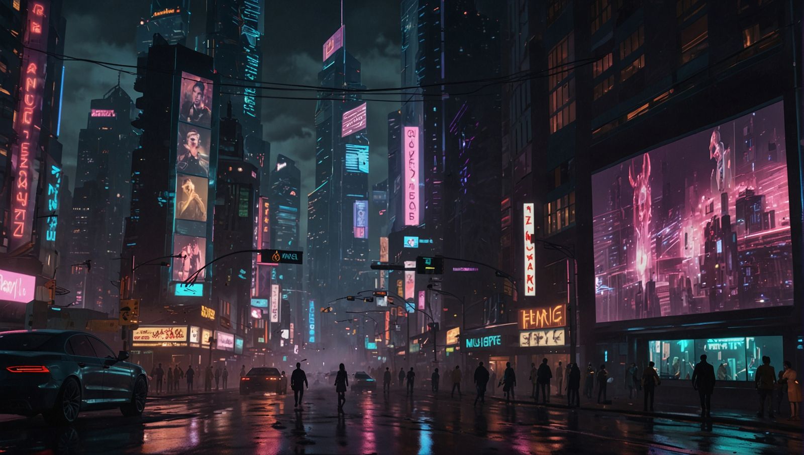 Cyber High Tech City Life