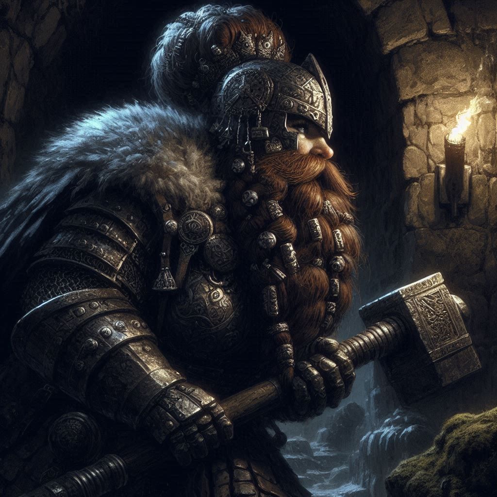 Thrainna Emberforge: Female Dwarf Warrior