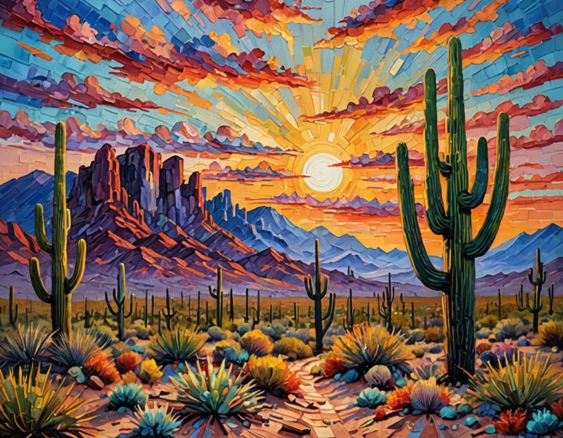 Painting the desert