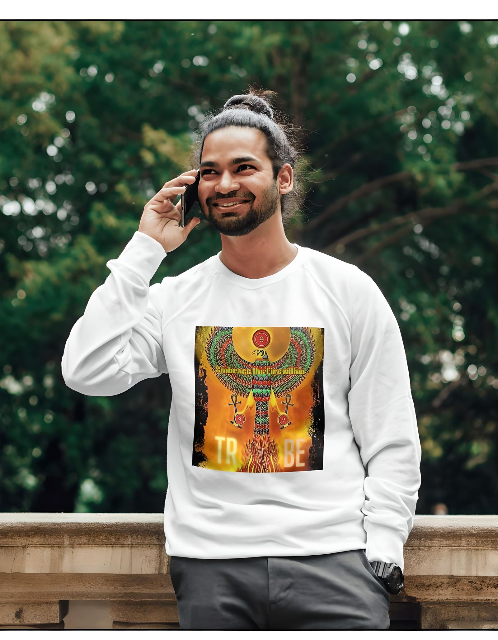 Model wearing a T-Shirt Logo Creation made for the Spiritual...