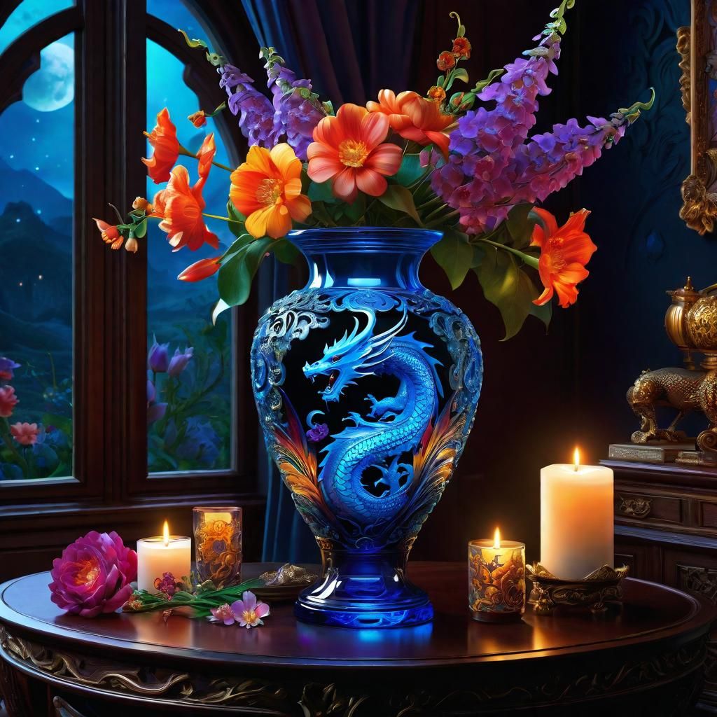 Flower Vase Still Life  by @mike 