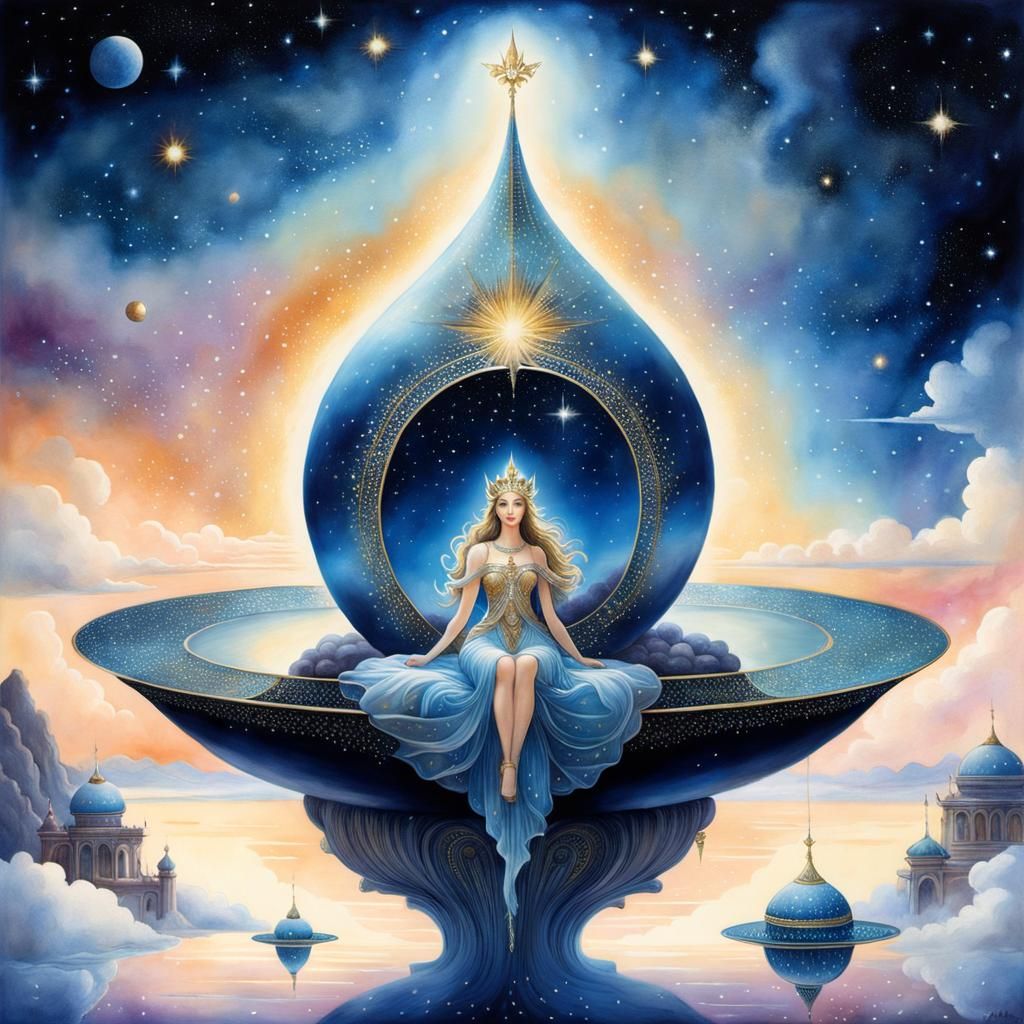 Eos, Goddess of Dawn, upon her Dewdrop Throne