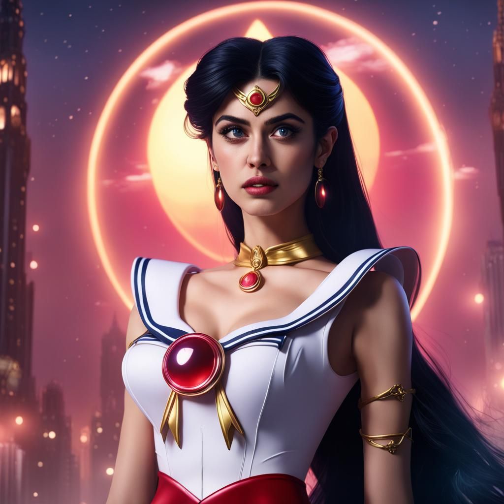 Emeraude Toubia as sailor moon